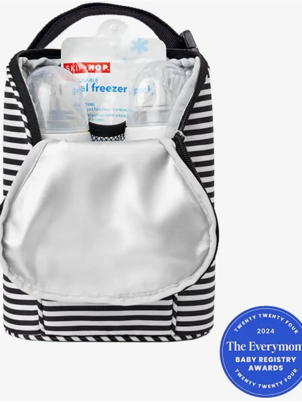 Skip Hop Insulated Breastmilk Cooler and Double Baby Bottle Bag